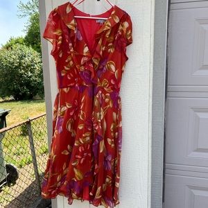 Maxi sundress, floral pattern